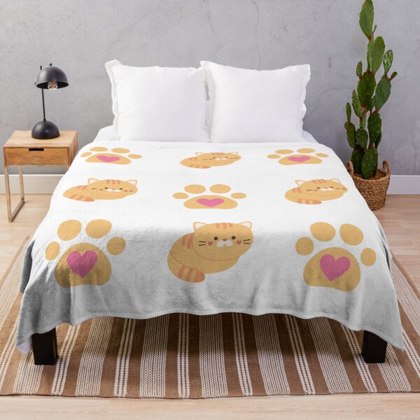 Item preview, Cute cat and paw pattern designed and sold by Jiimo25.