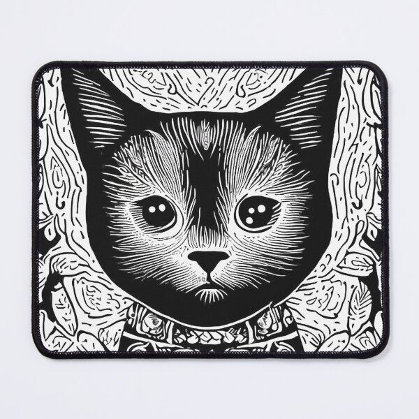 Item preview, Black cat Qeen designed and sold by IndieSoundCity.