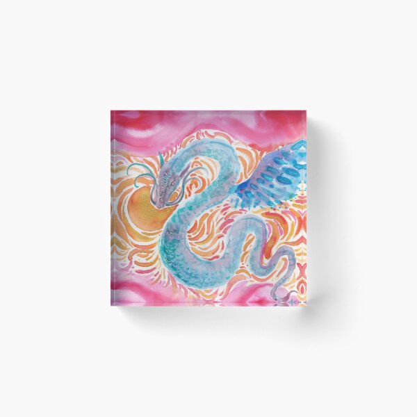 Sky Dragon Acrylic Block