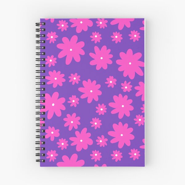 Artikelvorschau, Barbiecore Hot Pink Floral - Lila entworfen und verkauft von Una Somerville.