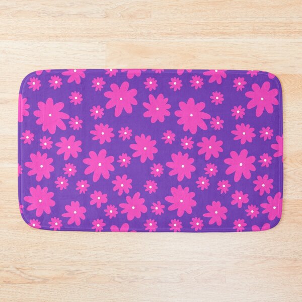 Item preview, Barbiecore Hot  Pink Floral - Purple designed and sold by Una Somerville.