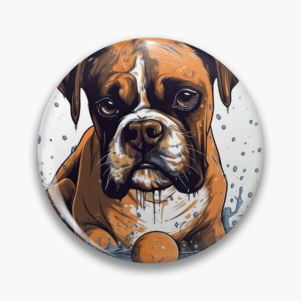 Item preview, Pawsitively Funny Dog Design: A Lovable Boxer designed and sold by DooodleGod.