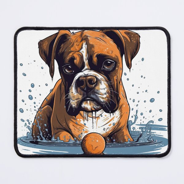 Item preview, Pawsitively Funny Dog Design: A Lovable Boxer designed and sold by DooodleGod.
