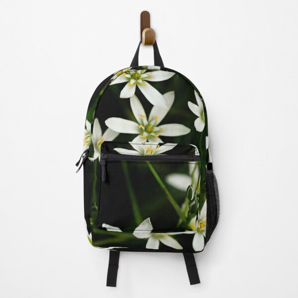 Item preview, White flowers on black background designed and sold by olena2552.