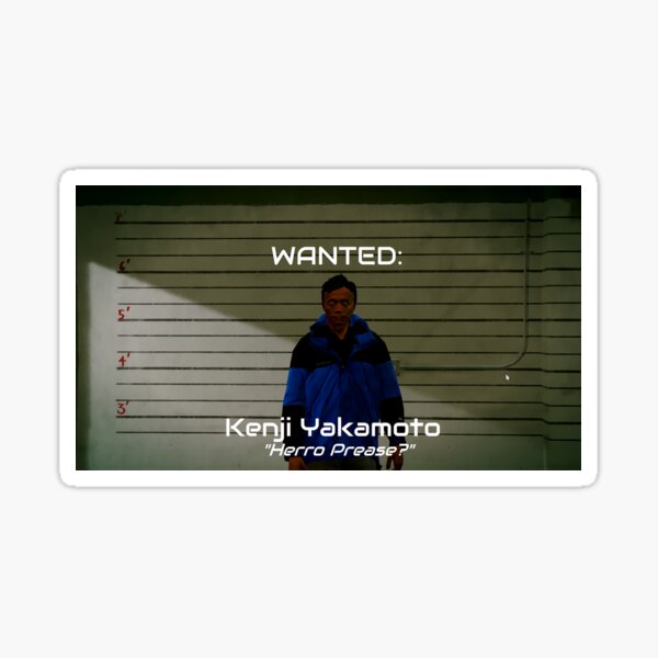 Wanted: Kenji Yakamoto Sticker