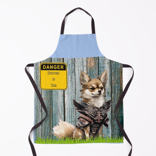 Item preview, Beware of Dog- samurai dog warrior- samurai guard dog- chihuahua dog designed and sold by Janetlousart.