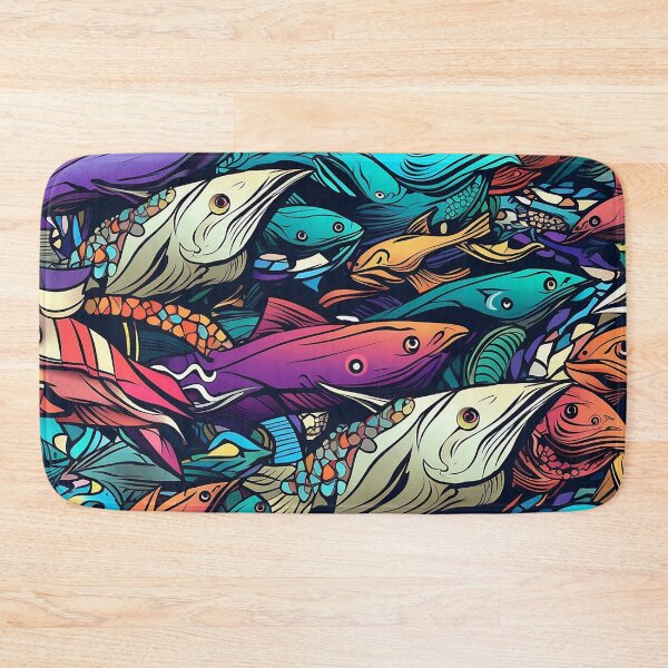 Item preview, Fishy Doodle Pattern designed and sold by Desfix.