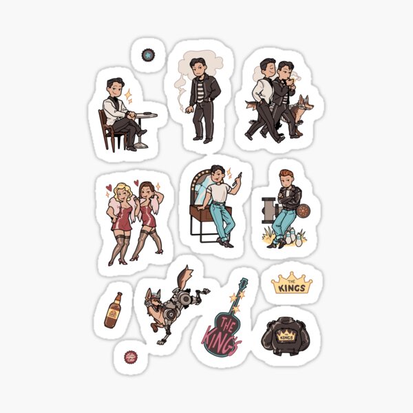 Vista previa del artículo con la obra «Pegatinas de los Reyes Magos de FNV», diseñado y vendido por NukaColaShop.