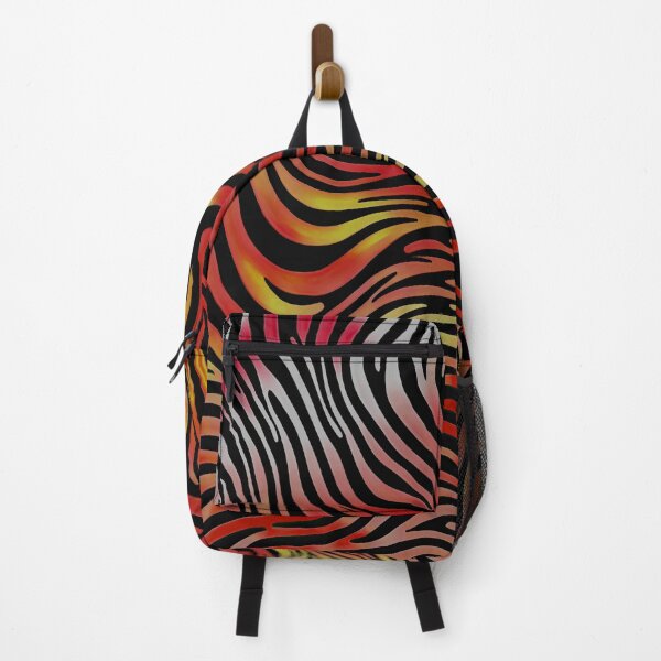 Item preview, #T629: Black Zebra On Red Yellow White Tiggin TNT Pattern designed and sold by FarStarL33.