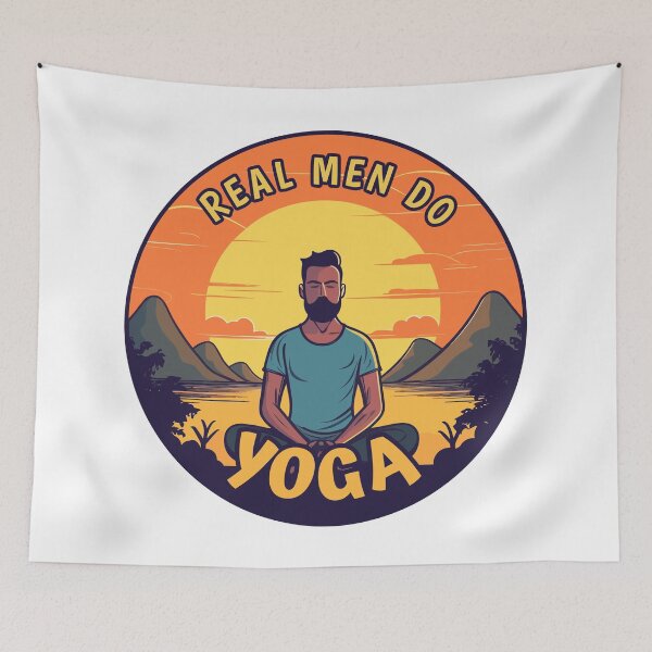 Item preview, Zen Master Sunset - Real Men do Yoga designed and sold by ZenHorn.