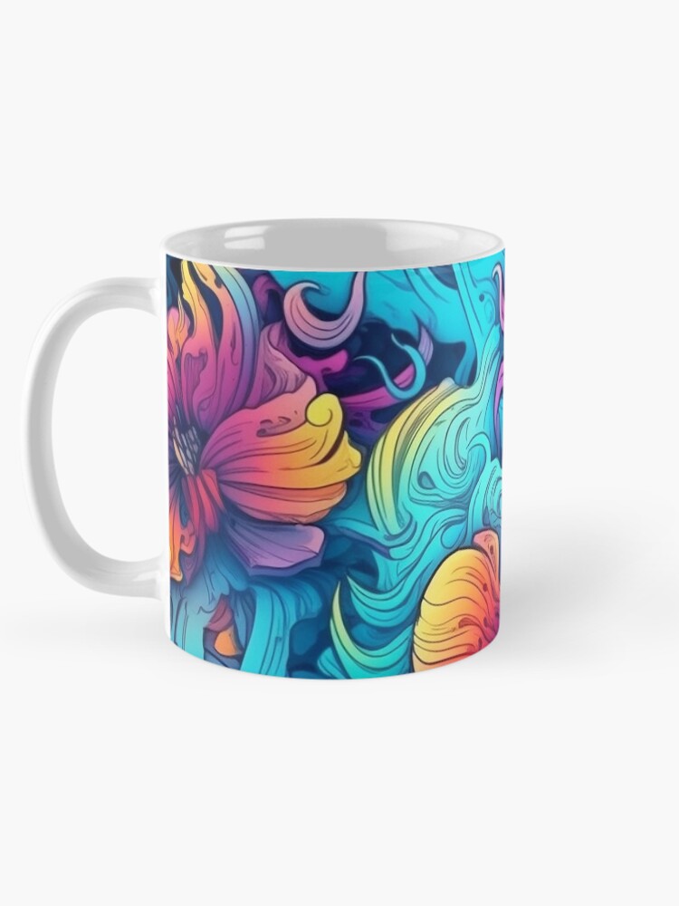 Thumbnail 5 of 6, Coffee Mug, Summer Flower Pattern designed and sold by Desfix.
