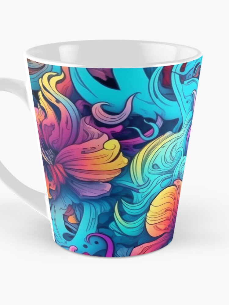 Thumbnail 3 of 4, Coffee Mug, Summer Flower Pattern designed and sold by Desfix.