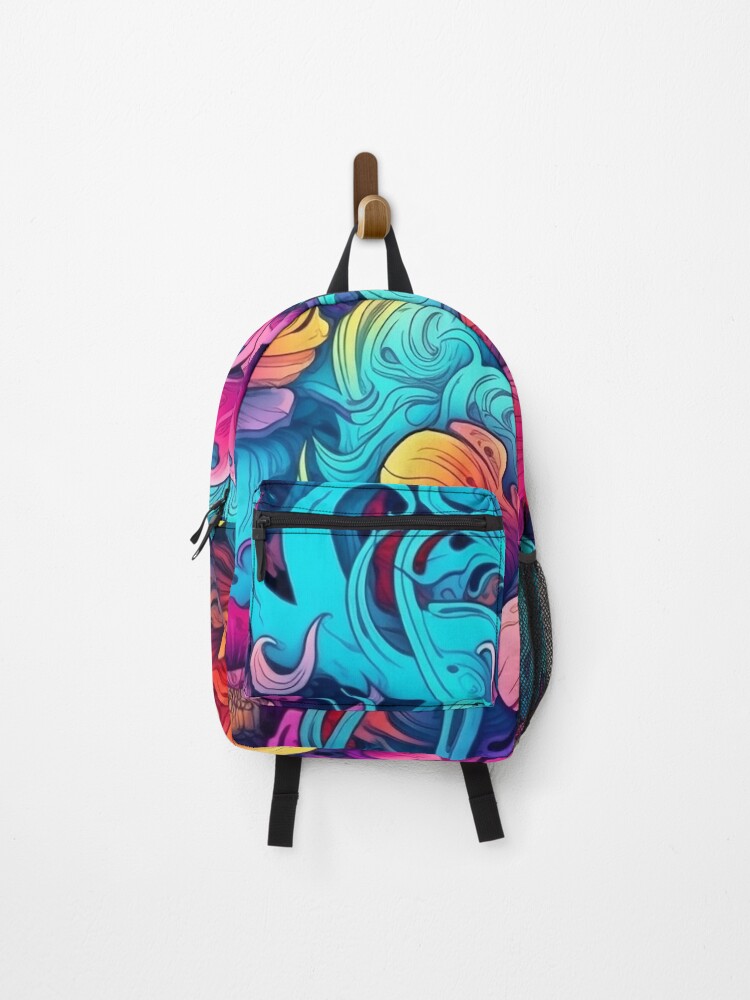 Thumbnail 1 of 3, Backpack, Summer Flower Pattern designed and sold by Desfix.