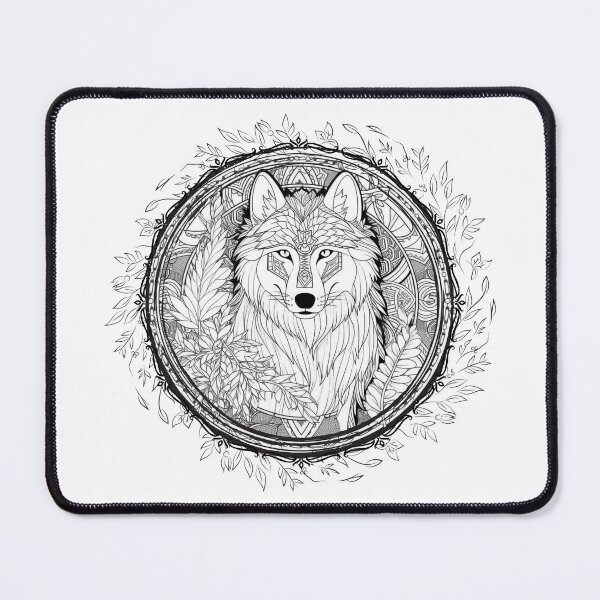 Item preview, Wolf Mandala designed and sold by Echo of Weekend.