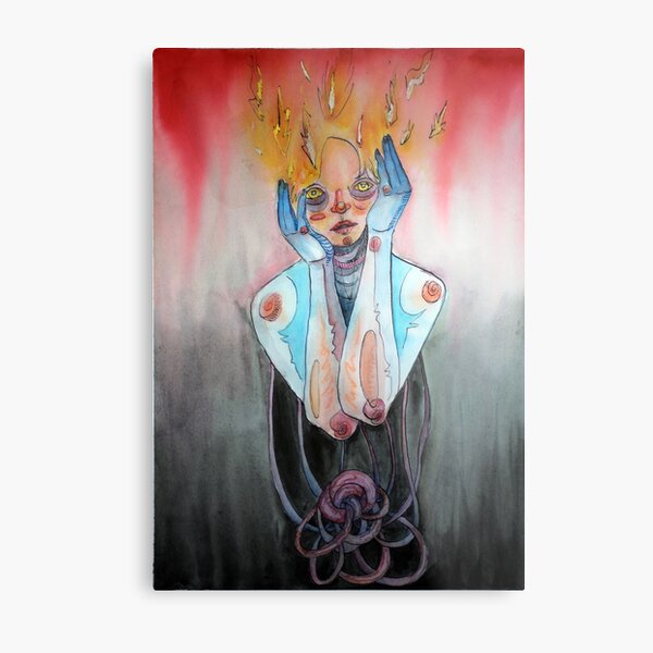 Fire Mind Metal Print