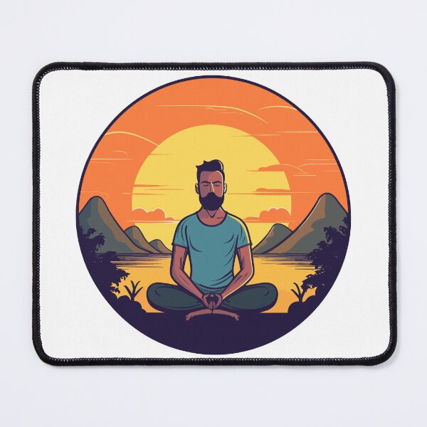 Item preview, Serene Meditator at Sunset designed and sold by ZenHorn.