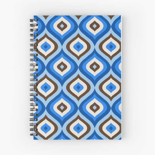 Item preview, Abstract Geometric Drop Pattern (blue/brown) designed and sold by Design Minds Boutique.