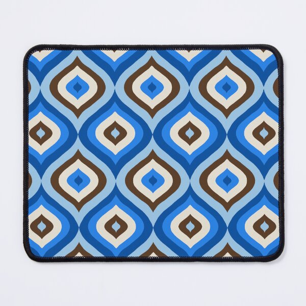 Item preview, Abstract Geometric Drop Pattern (blue/brown) designed and sold by Design Minds Boutique.