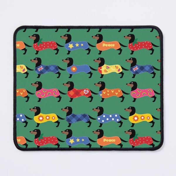 Item preview, Green Sausage Dogs designed and sold by HelenaRoberts1.