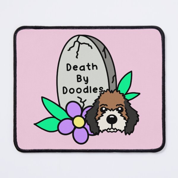 Item preview, Dog grooming death by doodles sticker cute funny designed and sold by Aswood25.