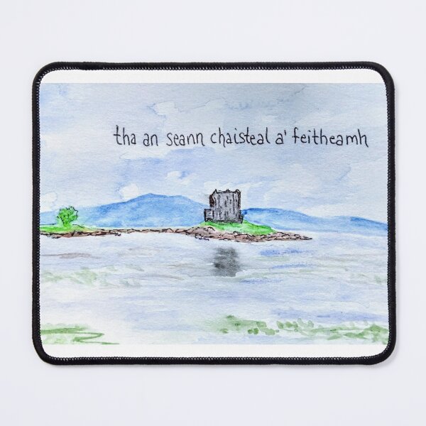Item preview, Watercolor Art Card Scottish Gaelic Castle designed and sold by EtegamiJourney.