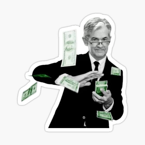 Item preview, Jerome Powell Make it Rain, Money Printer go Brrrr, Unlimited Money Glitch designed and sold by VisualAffects.