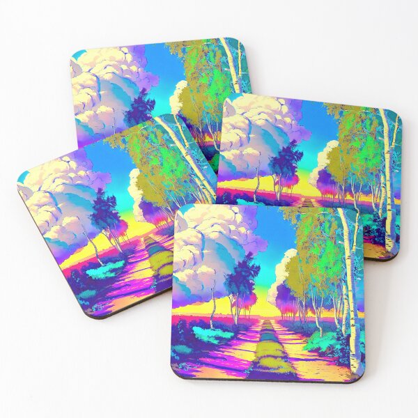 Item preview, Shadows Among the Birches Pop Art Landscape designed and sold by LaRoach Digital Arts.
