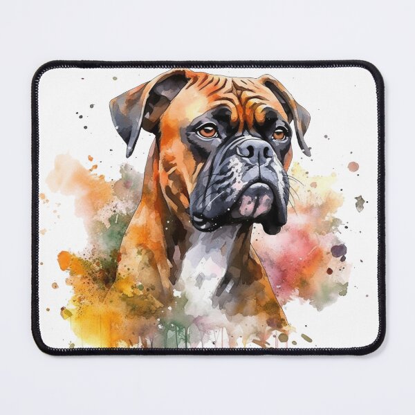 Item preview, BoxerLove Watercolor Artwork - Loyal Canine Breed designed and sold by DooodleGod.