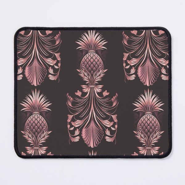 Item preview, Copy of Luxury Gold Blue Art Deco Pineapple Pattern On Black designed and sold by artsandsoul.