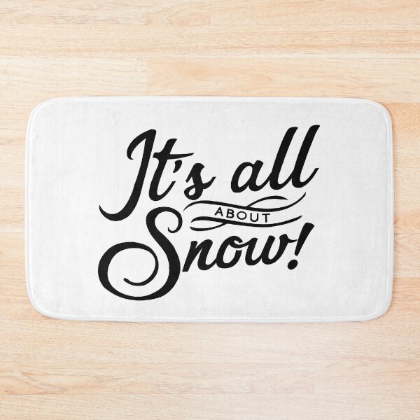 Item preview, It's all about snow ~ Black on White designed and sold by ApricotBlossom.