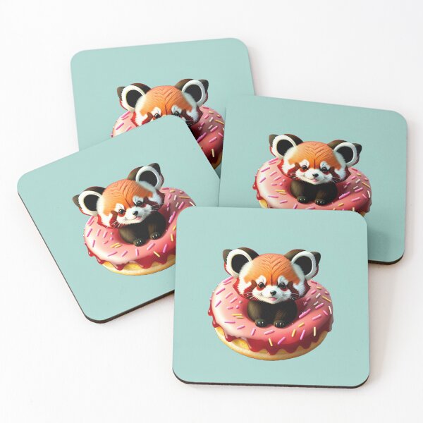 Item preview, Cute Red Panda in a Sprinkle Donut designed and sold by MxA19.