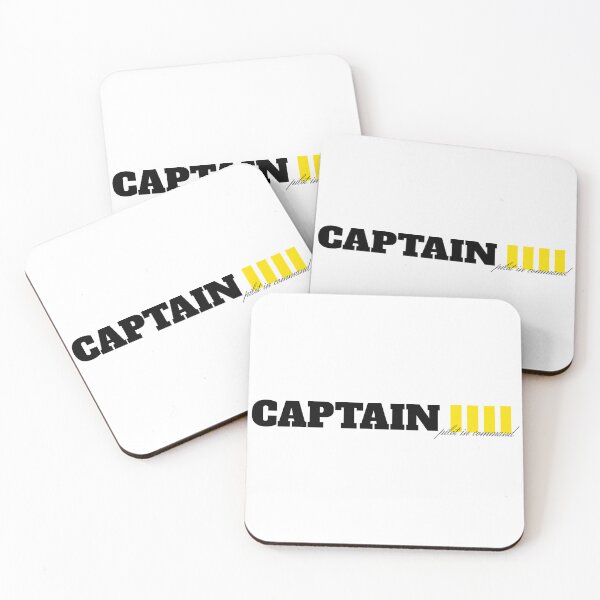 Item preview, Flight Crew Pilot in Command PIC Captain First Officer golden stripes rank designed and sold by AviationArtists.
