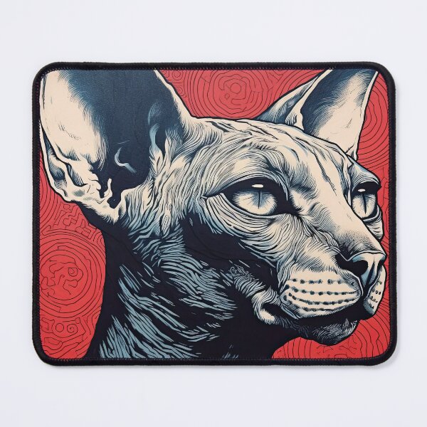 Item preview, Vintage Sphynx Cat Tattoo - Cool and Sassy Hairless Feline Essential designed and sold by TortoPlusa.
