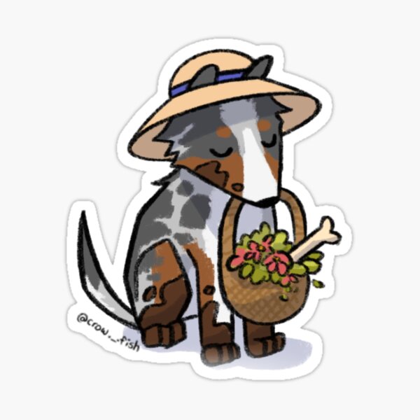 garden dog Sticker
