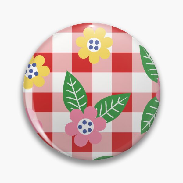 Item preview, Gingham and Flowers  designed and sold by HelenaRoberts1.
