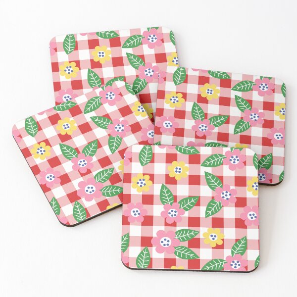 Item preview, Gingham and Flowers  designed and sold by HelenaRoberts1.