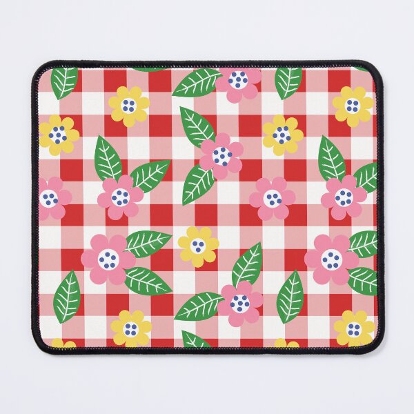 Item preview, Gingham and Flowers designed and sold by HelenaRoberts1.