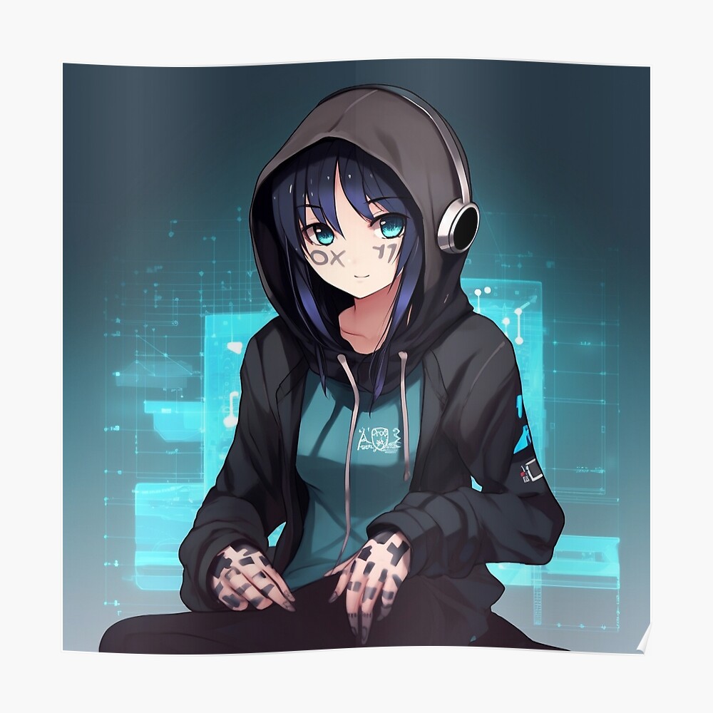 An Anime Girl Wearing Headphones Wearing A Hat Background Anime Gamer  Picture Background Image And Wallpaper for Free Download