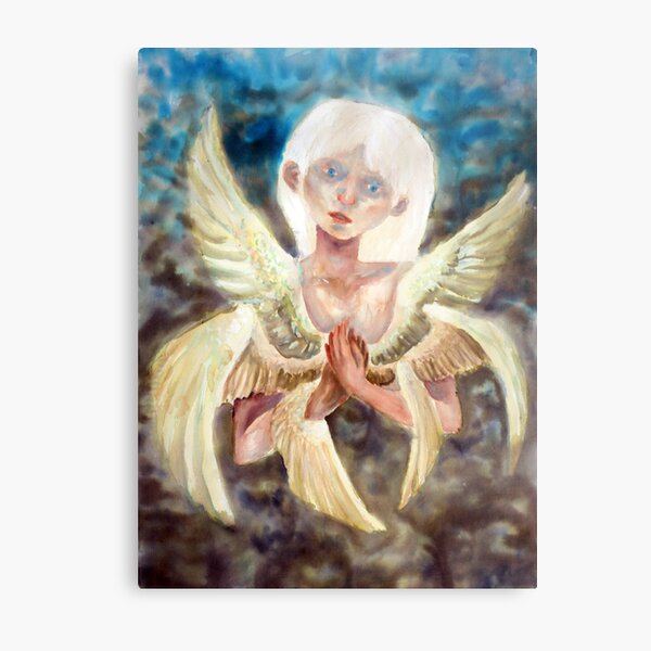The bird of my heart is trying to get out Metal Print