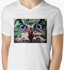 Owl by Oddly Artistic Men's V-Neck T-Shirt
