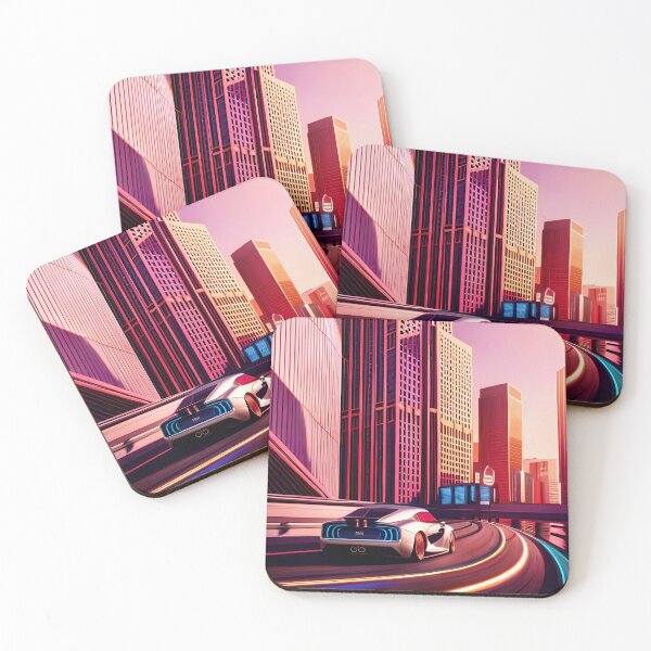 Item preview, Fantasy City with Supercar #1 designed and sold by JIMBOBS WALL ART.