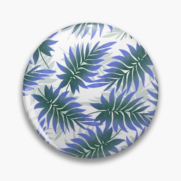 Item preview, Tropical Fern Leaves (Large) - Blue designed and sold by JaselviiStudio.