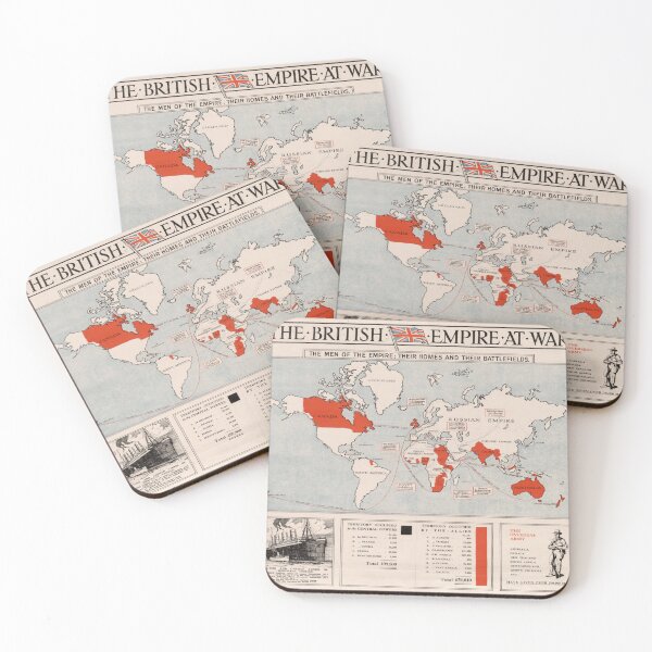 Item preview, Vintage British Empire at War Map (1916) Old Colonial England Battlefields Atlas designed and sold by BravuraMedia.