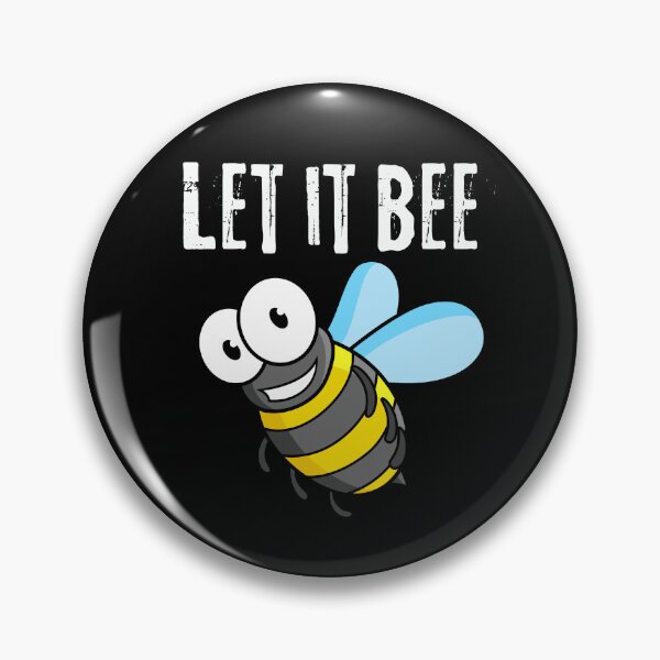Item preview, Let it bee funny distressed letters designed and sold by Tooshe.