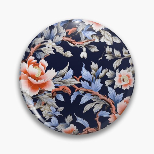 Item preview, Peonies on Blue designed and sold by Immarcescible.