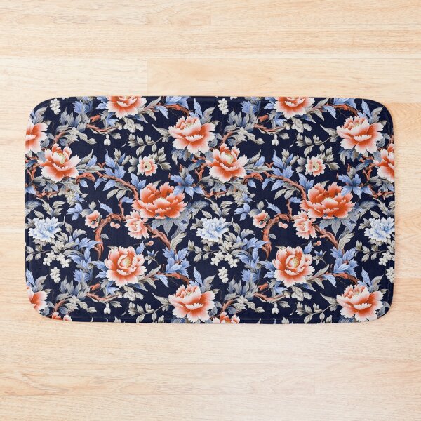 Item preview, Peonies on Blue designed and sold by Immarcescible.