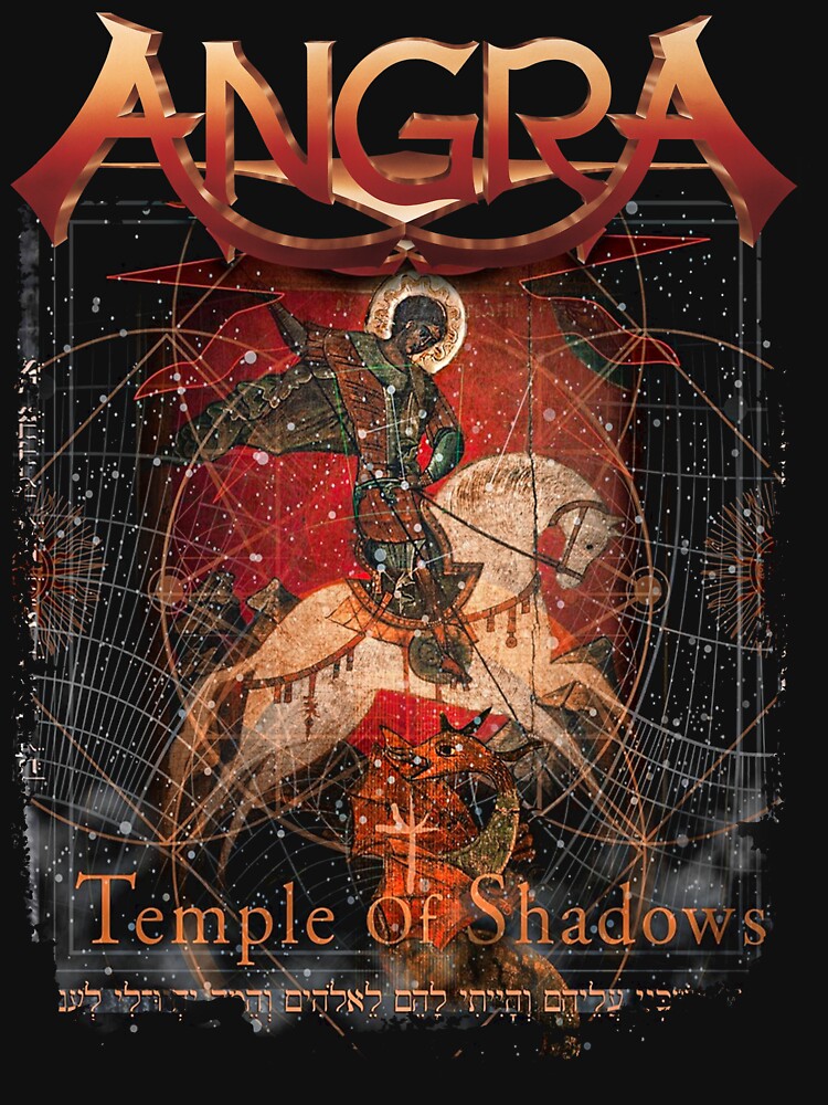 Angra Temple of Shadows T-Shirt Short Sleeve Cotton Black