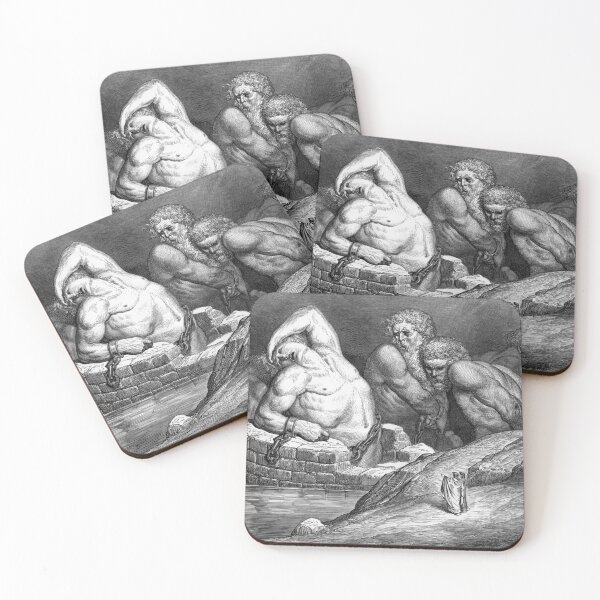 Item preview, The Titans and Giants in Hell - Dante's Inferno -Gustave Dore designed and sold by forgottenbeauty.