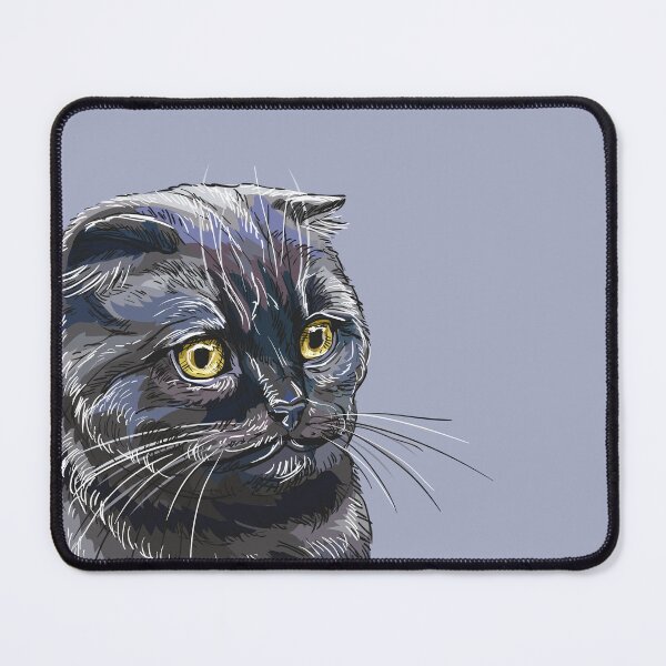 Item preview, Hand drawing funny fluffy Black brittish cat. designed and sold by Alinart16.