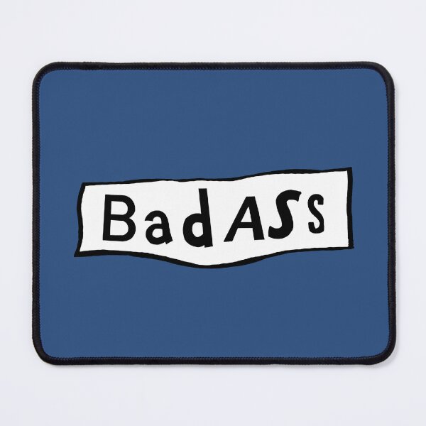 Item preview, badass - blue background designed and sold by MentaLee.